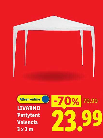 LIVARNO Partytent Valencia 3 x 3 m -70%