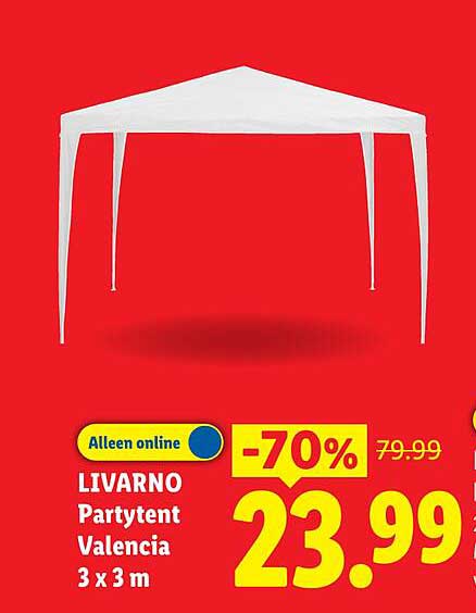 LIVARNO Partytent Valencia 3 x 3 m -70%