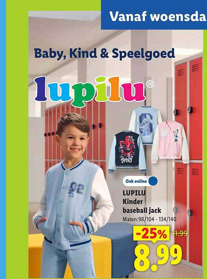 LUPILU Kinder baseball jack -25%