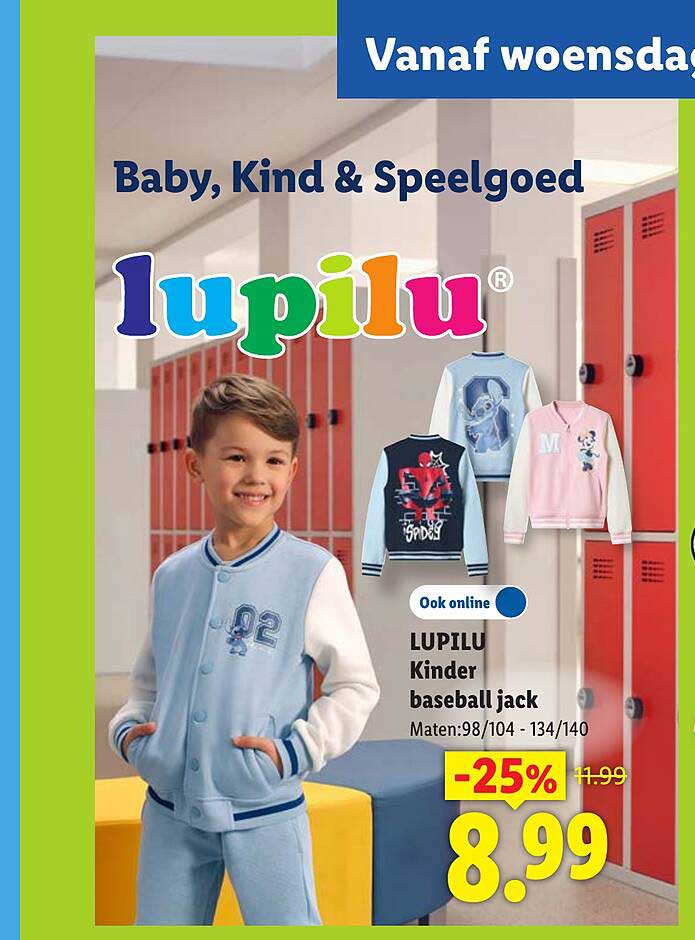 LUPILU Kinder baseball jack -25%