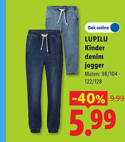 LUPILU Kinder denim jogger