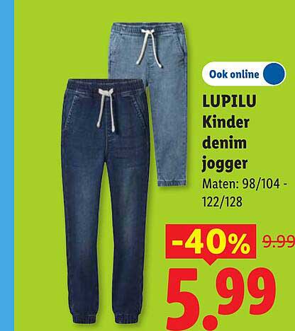 LUPILU Kinder denim jogger