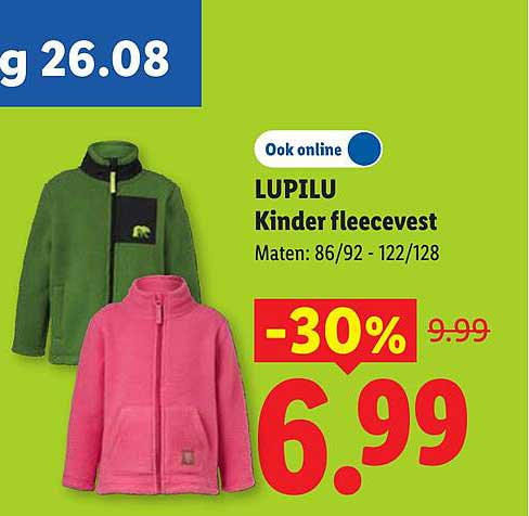 LUPILU Kinder fleecevest