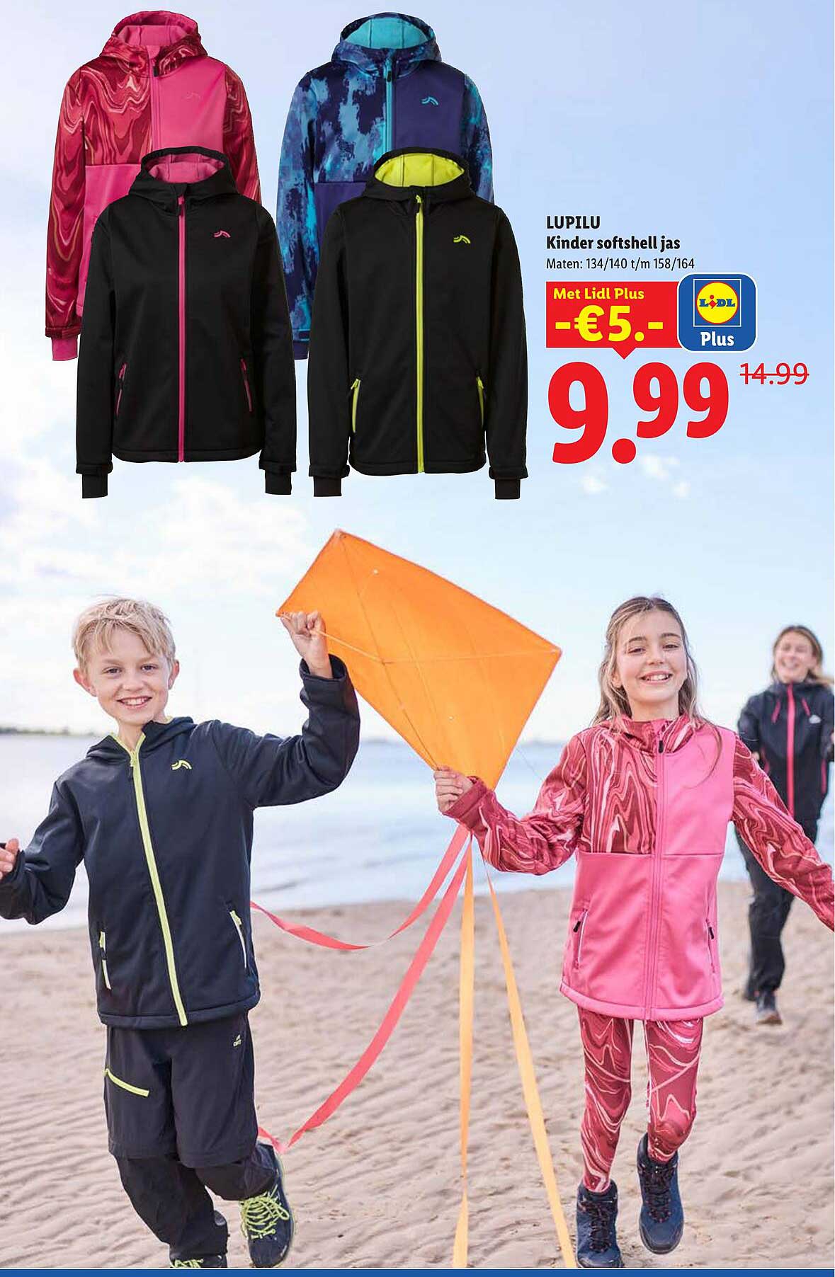 LUPILU Kinder softshell jas