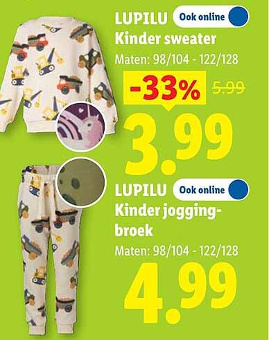 LUPILU Kinder sweater -33%