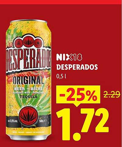 NIX18 DESPERADOS 0,5 l