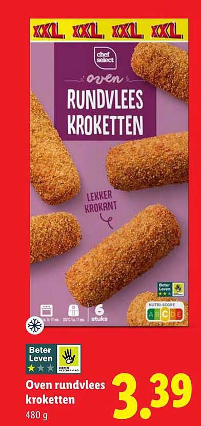 Oven rundvlees kroketten