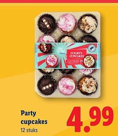 Party cupcakes 12 stuks
