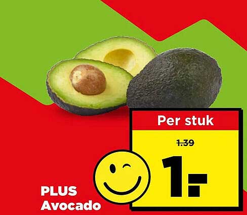 PLUS Avocado Per stuk