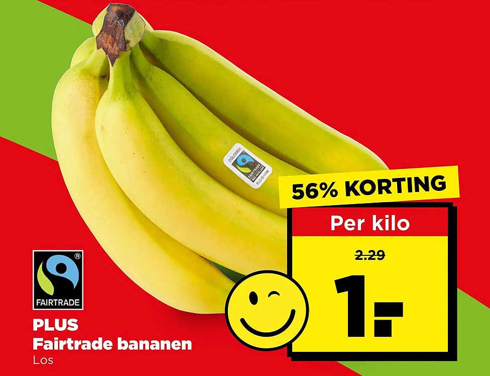 PLUS Fairtrade bananen