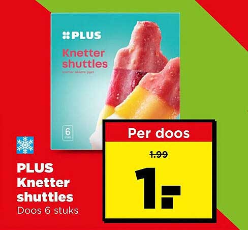 PLUS Knetter shuttles Doos 6 stuks