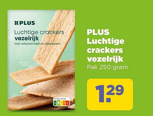 PLUS Luchtige crackers vezelrijk