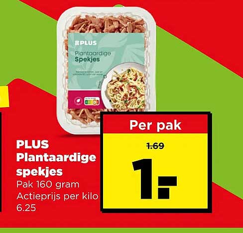 PLUS Plantaardige spekjes