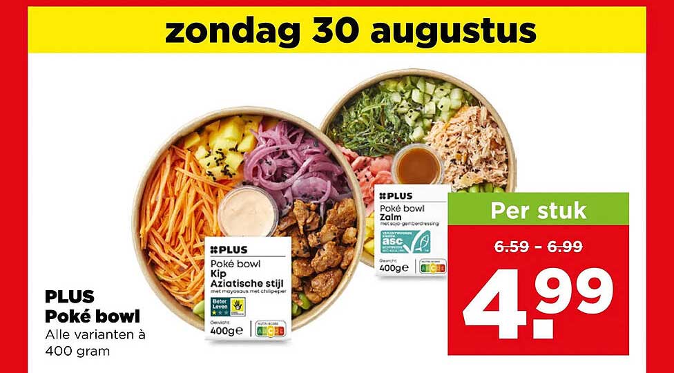 PLUS Poké bowl Alle varianten à 400 gram