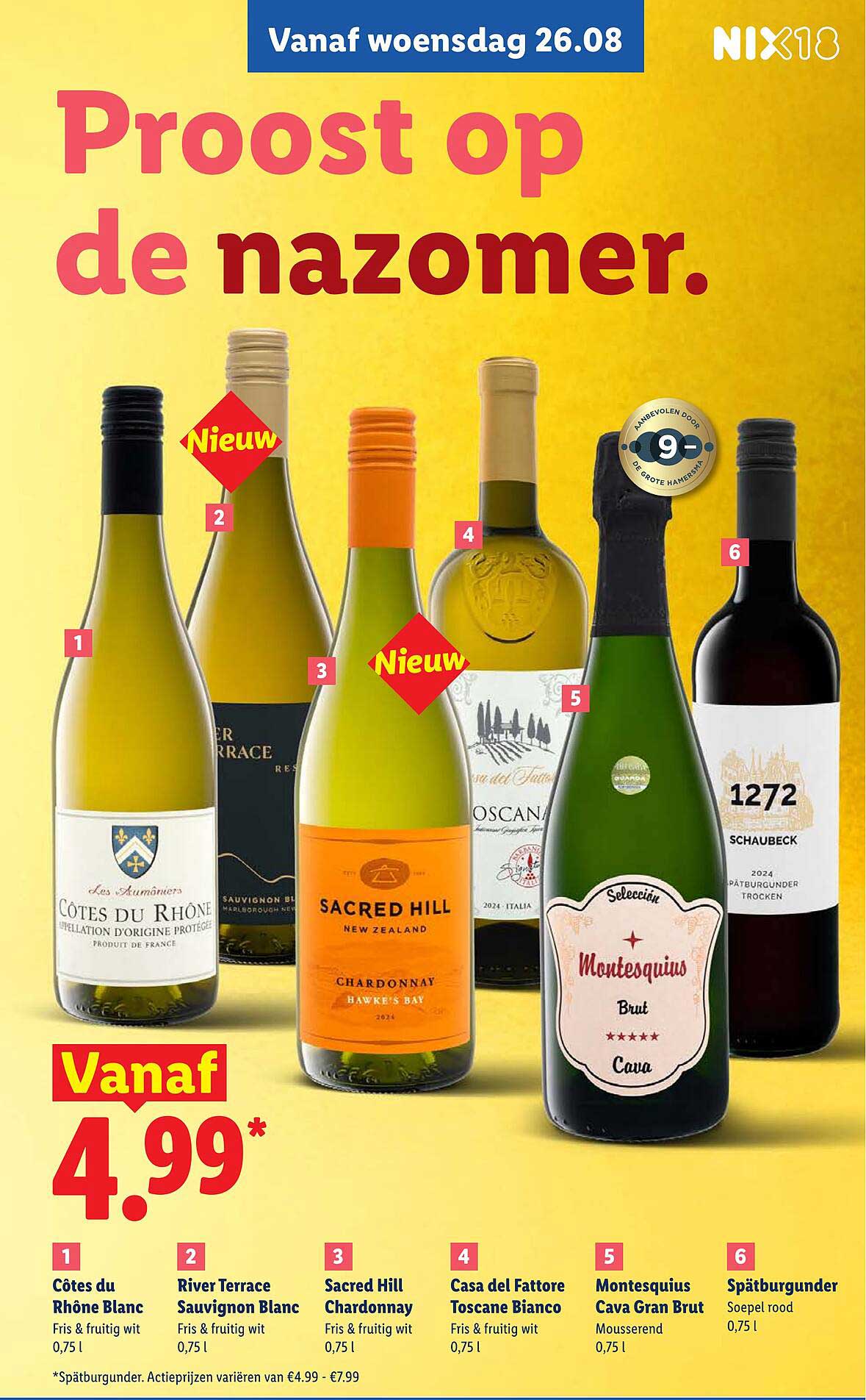 Proost op de nazomer.