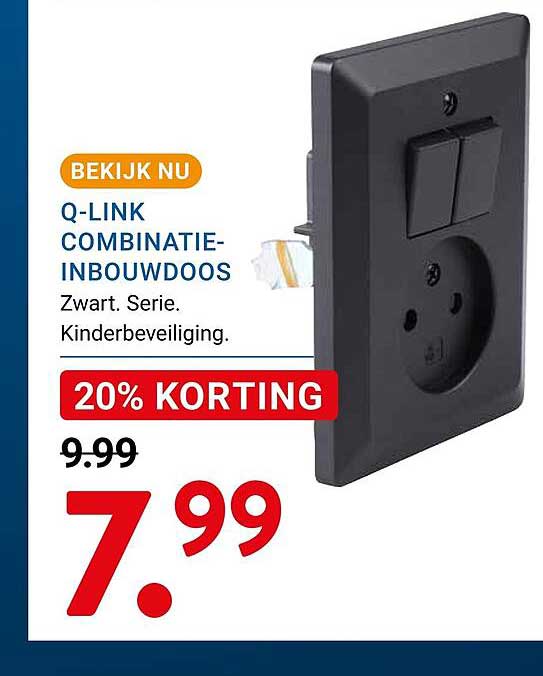 Q-LINK COMBINATIE-INBOUWDOOS