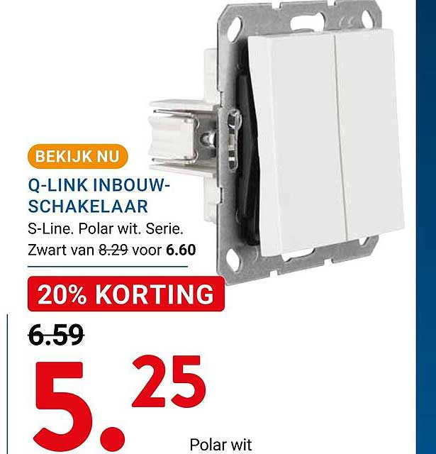 Q-LINK INBOUW-SCHAKELAAR