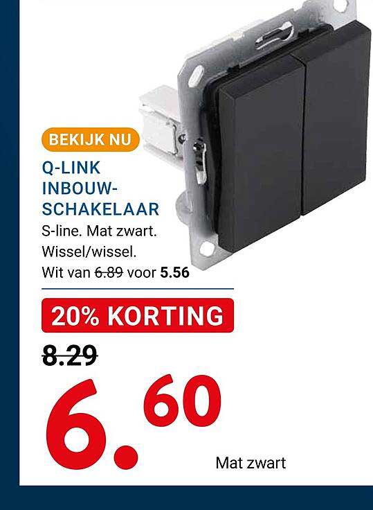Q-LINK INBOUW-SCHAKELAAR