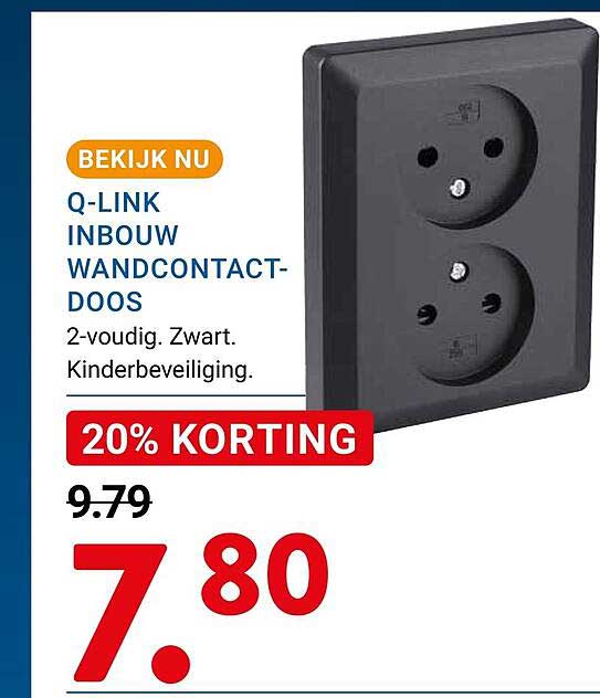 Q-LINK INBOUW WANDCONTACTDOOS