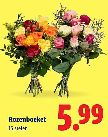 Rozenboeket 15 stelen