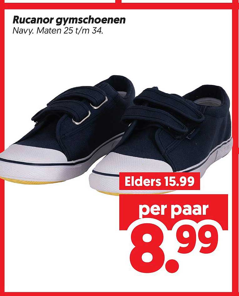 Rucanor gymschoenen Navy. Maten 25 t/m 34.