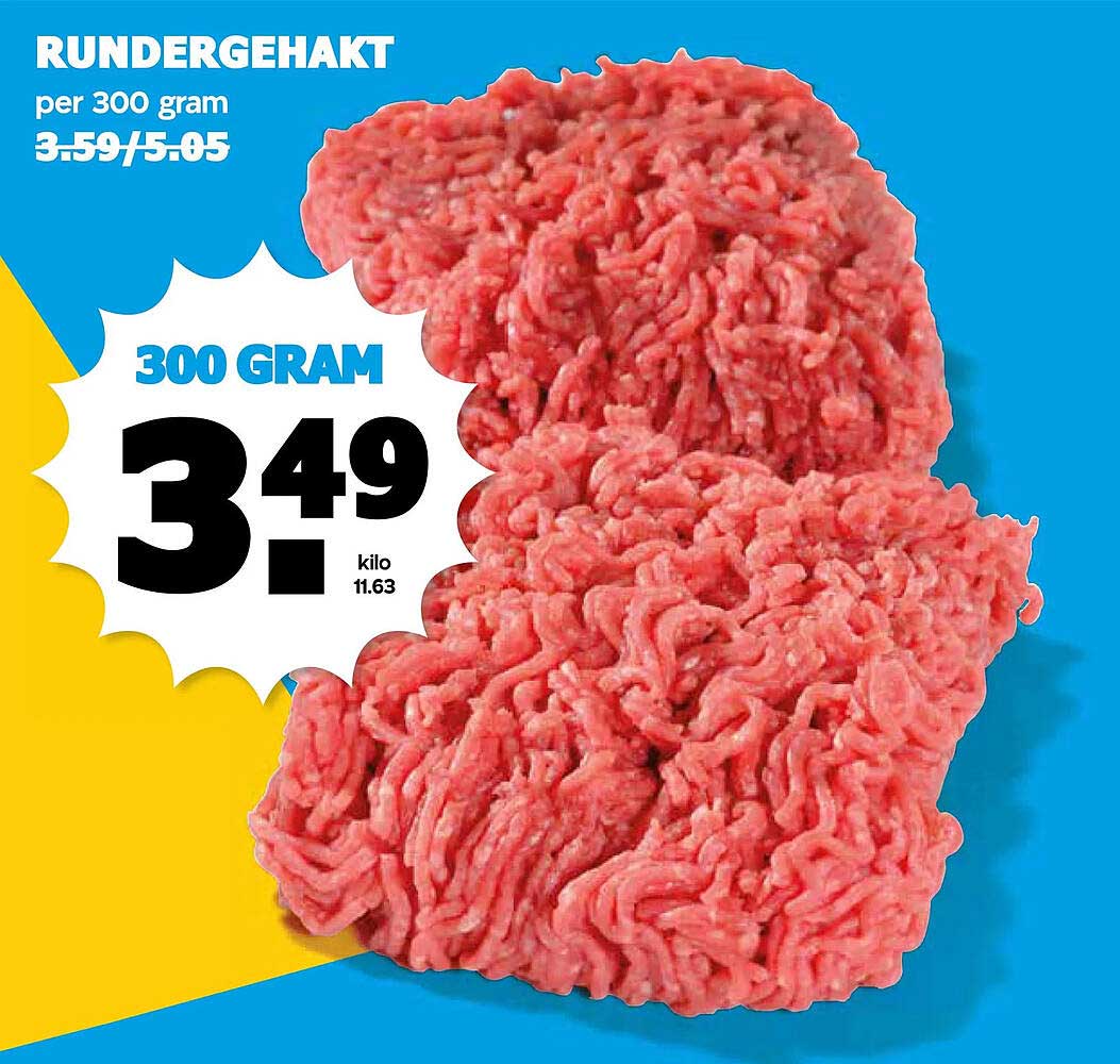 RUNDERGEHAKT per 300 gram
