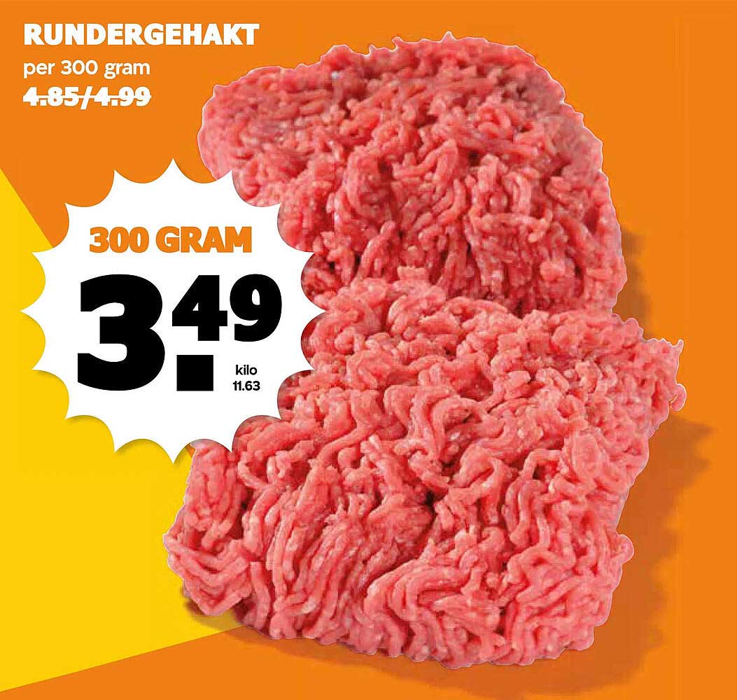 RUNDERGEHAKT per 300 gram