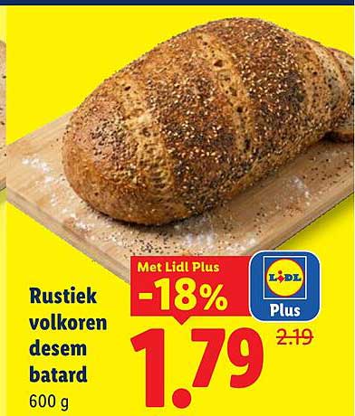 Rustiek volkoren desem batard