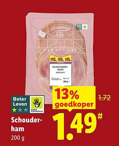 Schouder-ham 200 g