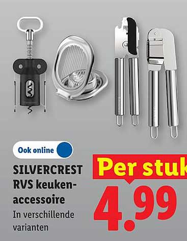 SILVERCREST RVS keuken-accessoire In verschillende varianten Per stuk