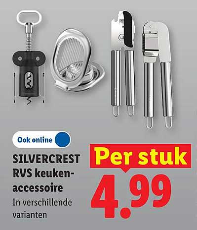 SILVERCREST RVS keuken-accessoire Per stuk
