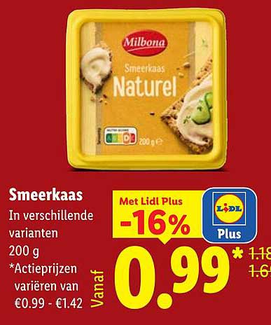 Smeerkaas in verschillende varianten 200 g