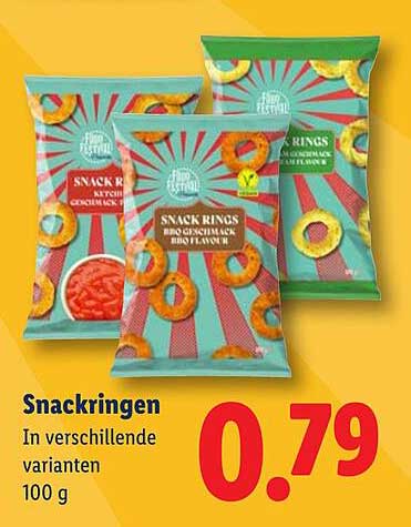 Snackringen In verschillende varianten 100 g