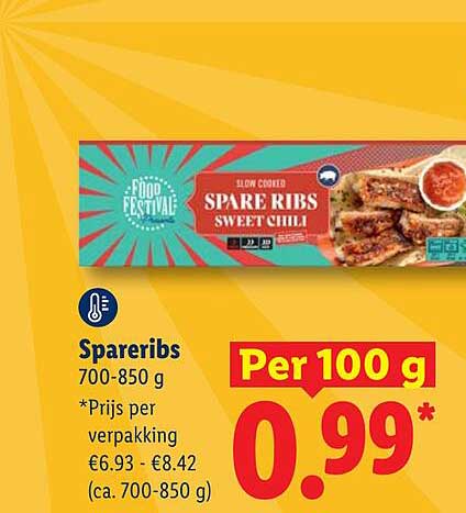 Spareribs 700-850 g