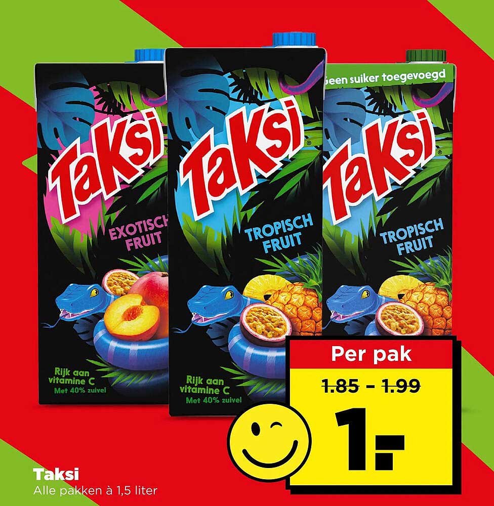 Taksi Alle pakken à 1,5 liter