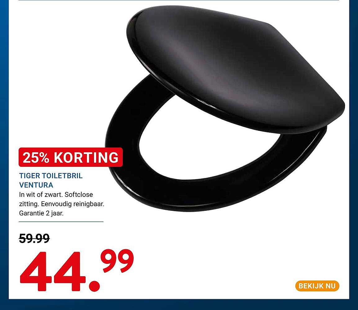 TIGER TOILETBRIL VENTURA 25% KORTING