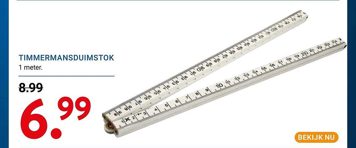 TIMMERMANSDUIMSTOK 1 meter.