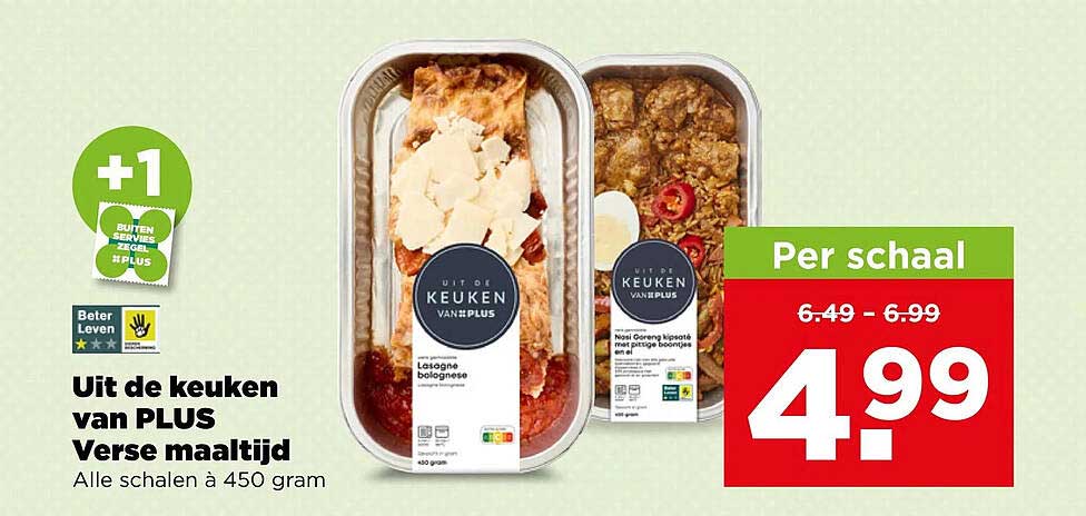 Uit de keuken van PLUS Verse maaltijd