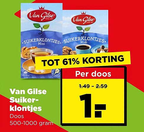 Van Gilse Suikerklontjes Tot 61% korting