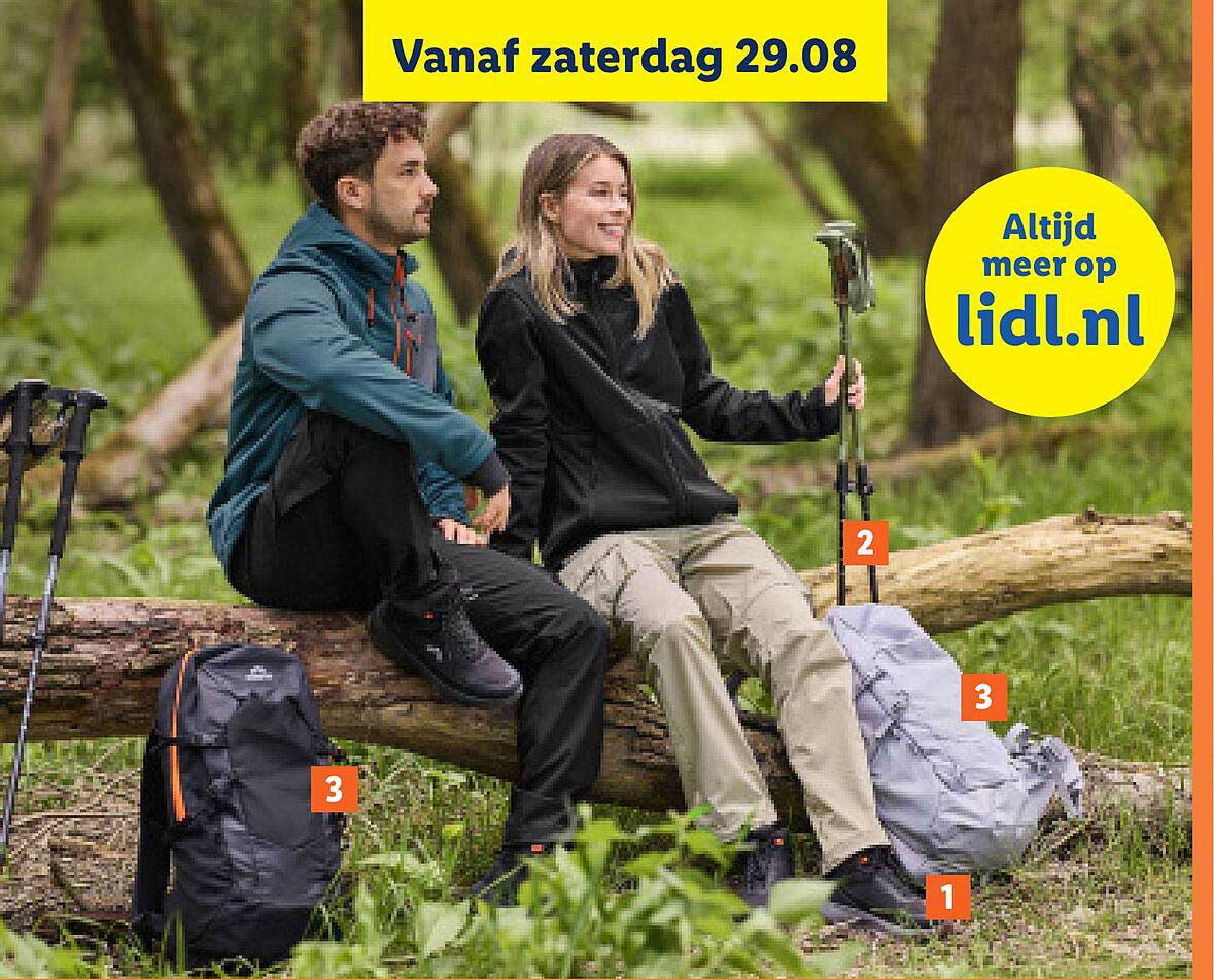 Vanaf zaterdag 29.08