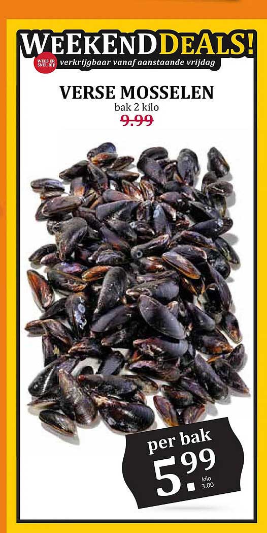 VERSE MOSSELEN bak 2 kilo