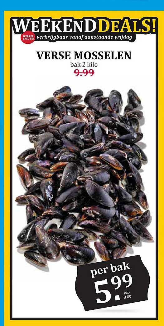 VERSE MOSSELEN bak 2 kilo