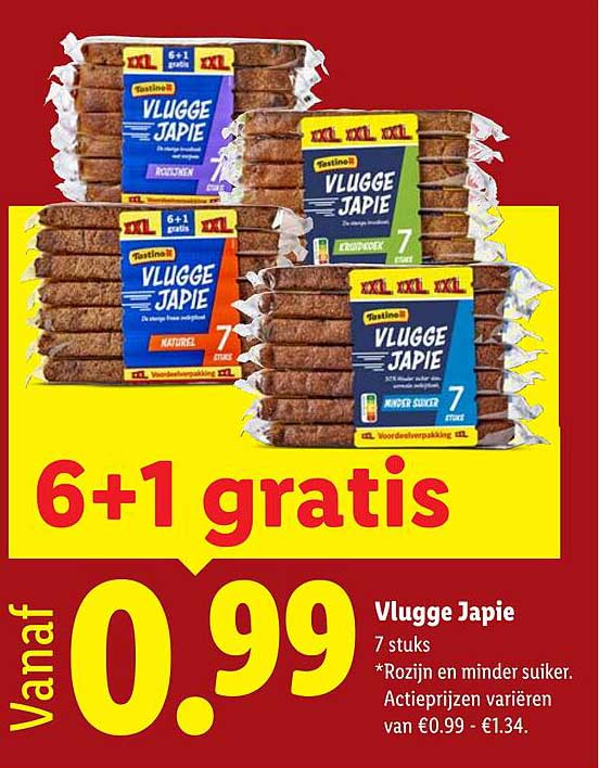 Vlugge Japie 6+1 gratis