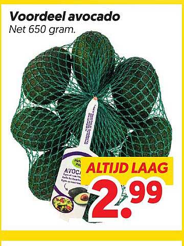 Voordeel avocado Net 650 gram.