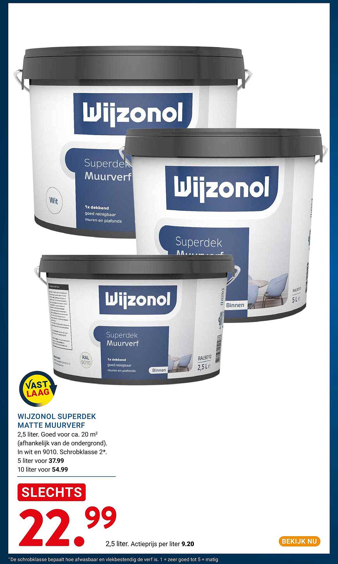 WIJZONOL SUPERDEK MATTE MUURVERF