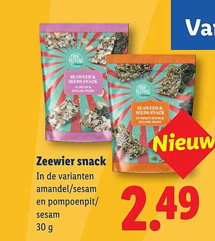 Zeewier snack Nieuw