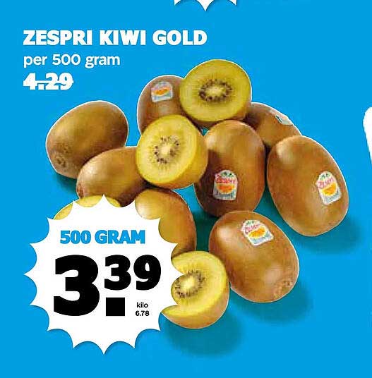 ZESPRI KIWI GOLD per 500 gram