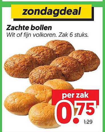 Zondagdeal Zachte bollen