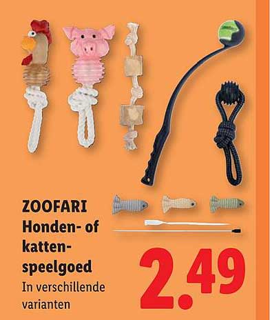 ZOOFARI Honden- of katten-speelgoed In verschillende varianten