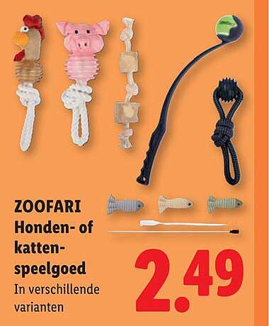 ZOOFARI Honden- of kattenspeelgoed In verschillende varianten